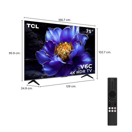 ทีวีแอลอีดี 75 นิ้ว TCL (4K, LED, GOOGLE TV) 75V6C_7