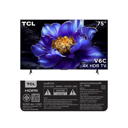 ทีวีแอลอีดี 75 นิ้ว TCL (4K, LED, GOOGLE TV) 75V6C_8