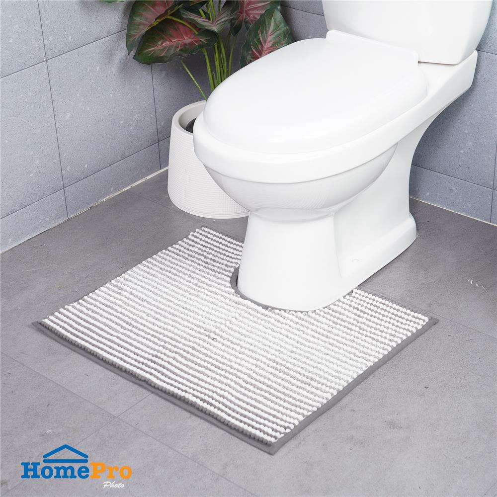 พรมห้องน้ำ HOME LIVING STYLE SERENE 50X60 ซม. สีเทา