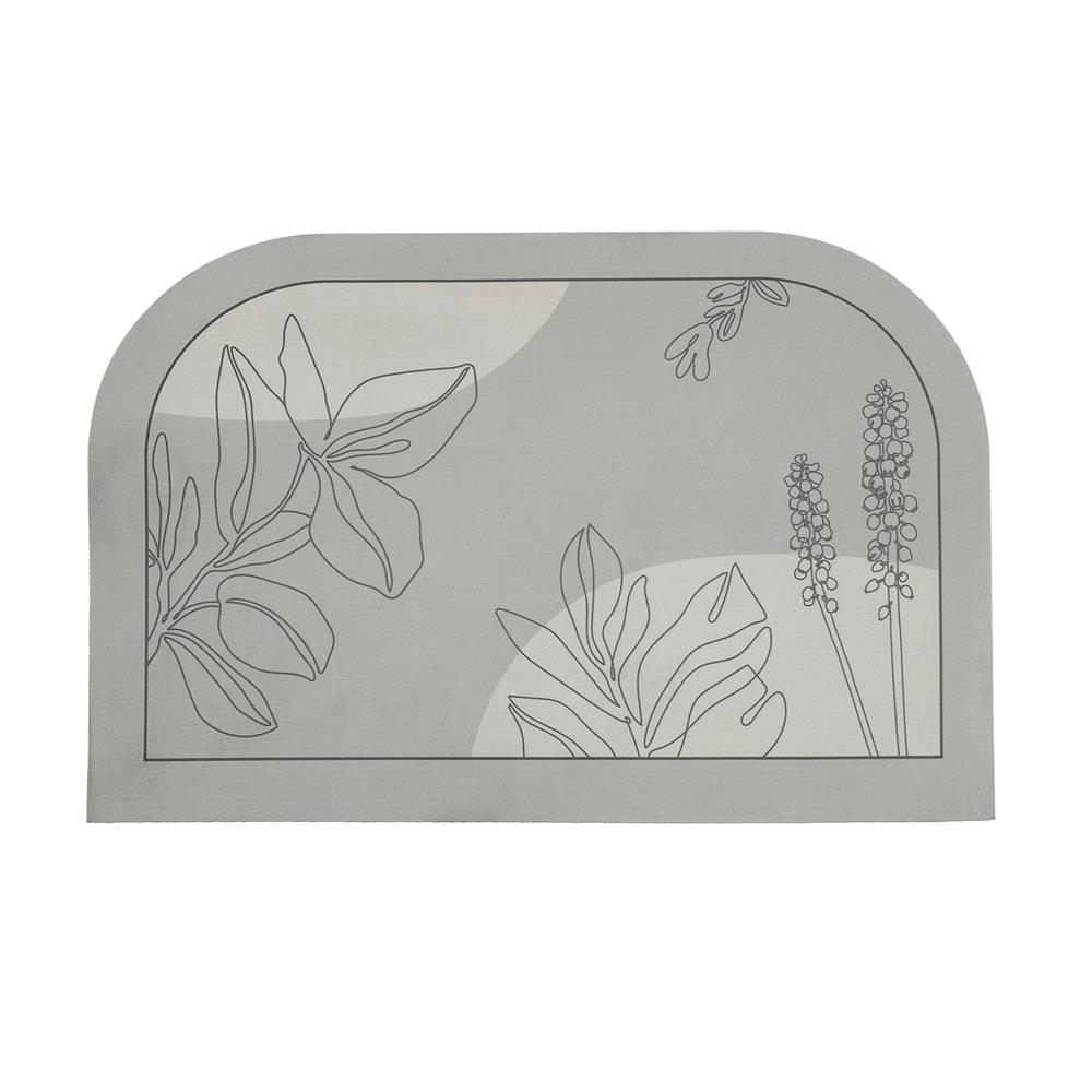 พรมพียู HOME LIVING STYLE LEVA 45x70 ซม. สีเทา