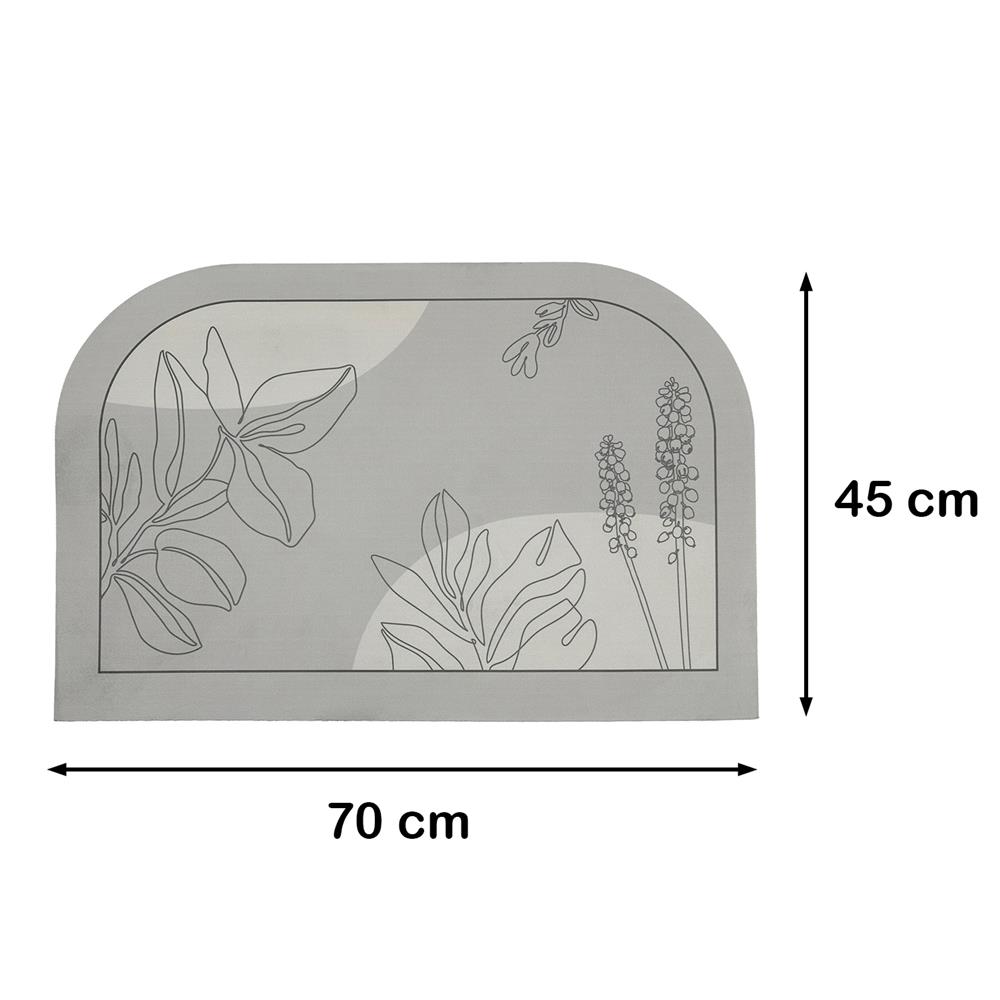 พรมพียู HOME LIVING STYLE LEVA 45x70 ซม. สีเทา