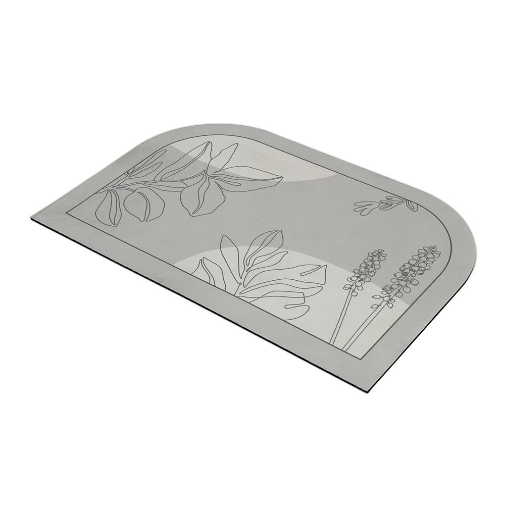 พรมพียู HOME LIVING STYLE LEVA 45x70 ซม. สีเทา