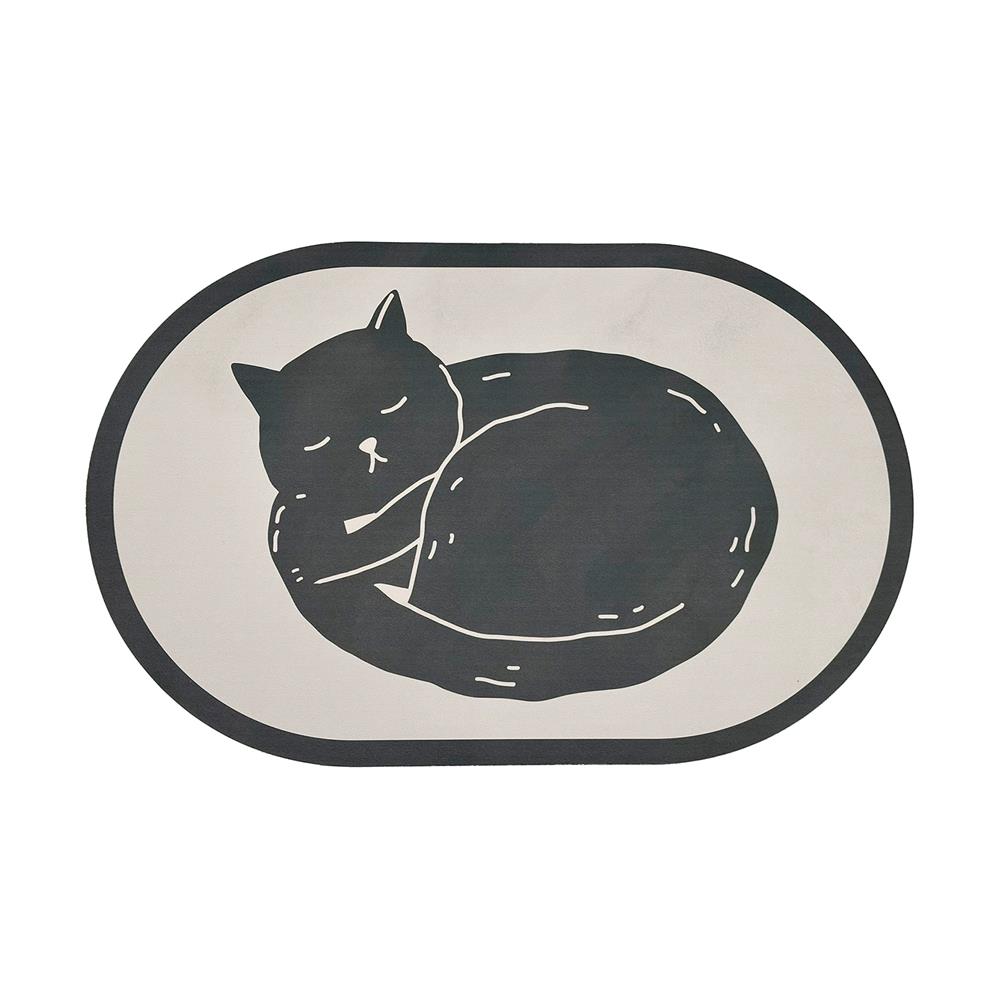 พรมพียู HOME LIVING STYLE CATNAP 45x70 ซม. สีดำ