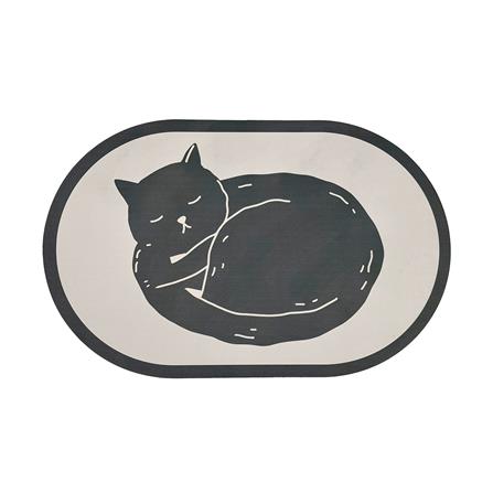 พรมพียู HOME LIVING STYLE CATNAP 45x70 ซม. สีดำ_0