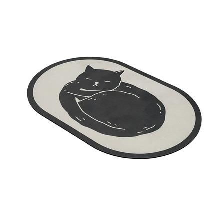 พรมพียู HOME LIVING STYLE CATNAP 45x70 ซม. สีดำ_4