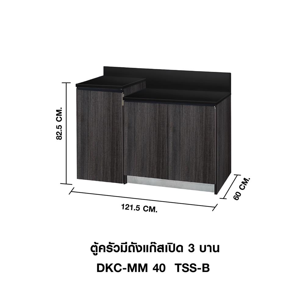 ตู้ตั้งพื้นใส่ถังแก๊ส TSS B SANKI THE KITCHEN PRO 121.5 ซม. สีฟอเรสท์ต้าทีค