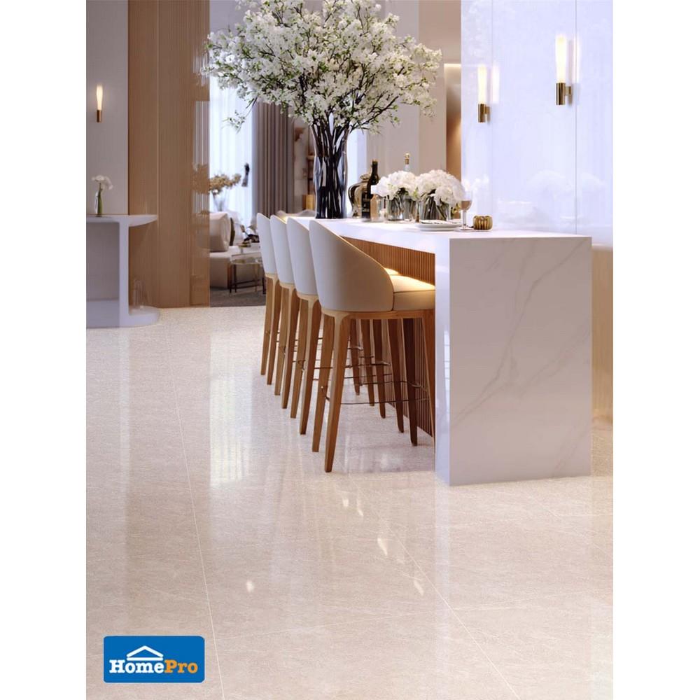 กระเบื้องพื้น 60x60 ซม. COTTO เวโรน่า เบจ (POL) PM 1.44 ตร.ม.