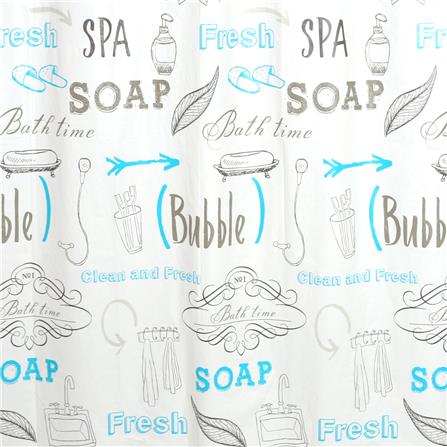 ม่านห้องน้ำ PEVA WSP SCP-18/U8076 180X180 ซม._2