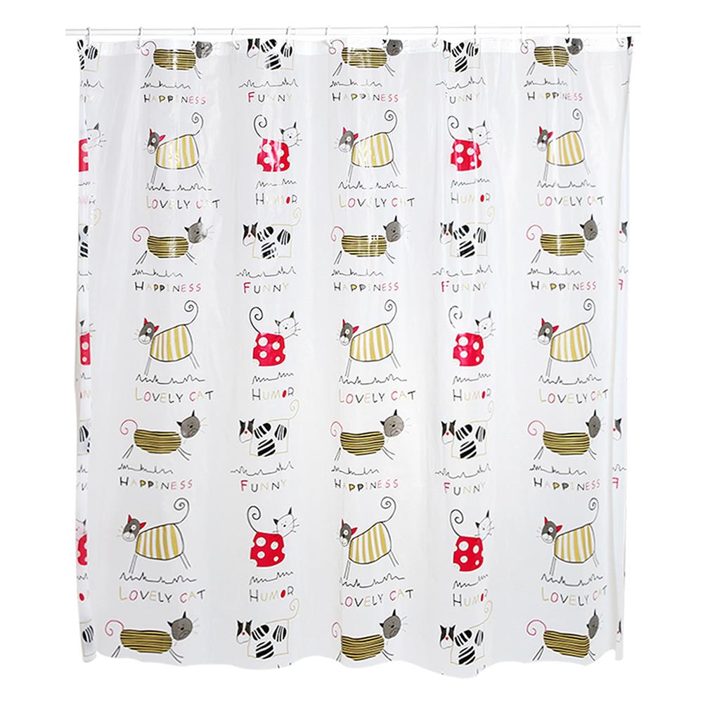 ม่านห้องน้ำ PEVA WSP SCP-18/U8077 180X180 ซม.