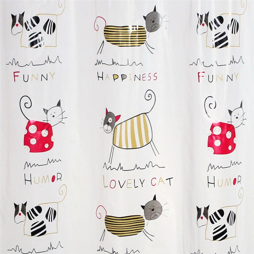 ม่านห้องน้ำ PEVA WSP SCP-18/U8077 180X180 ซม.