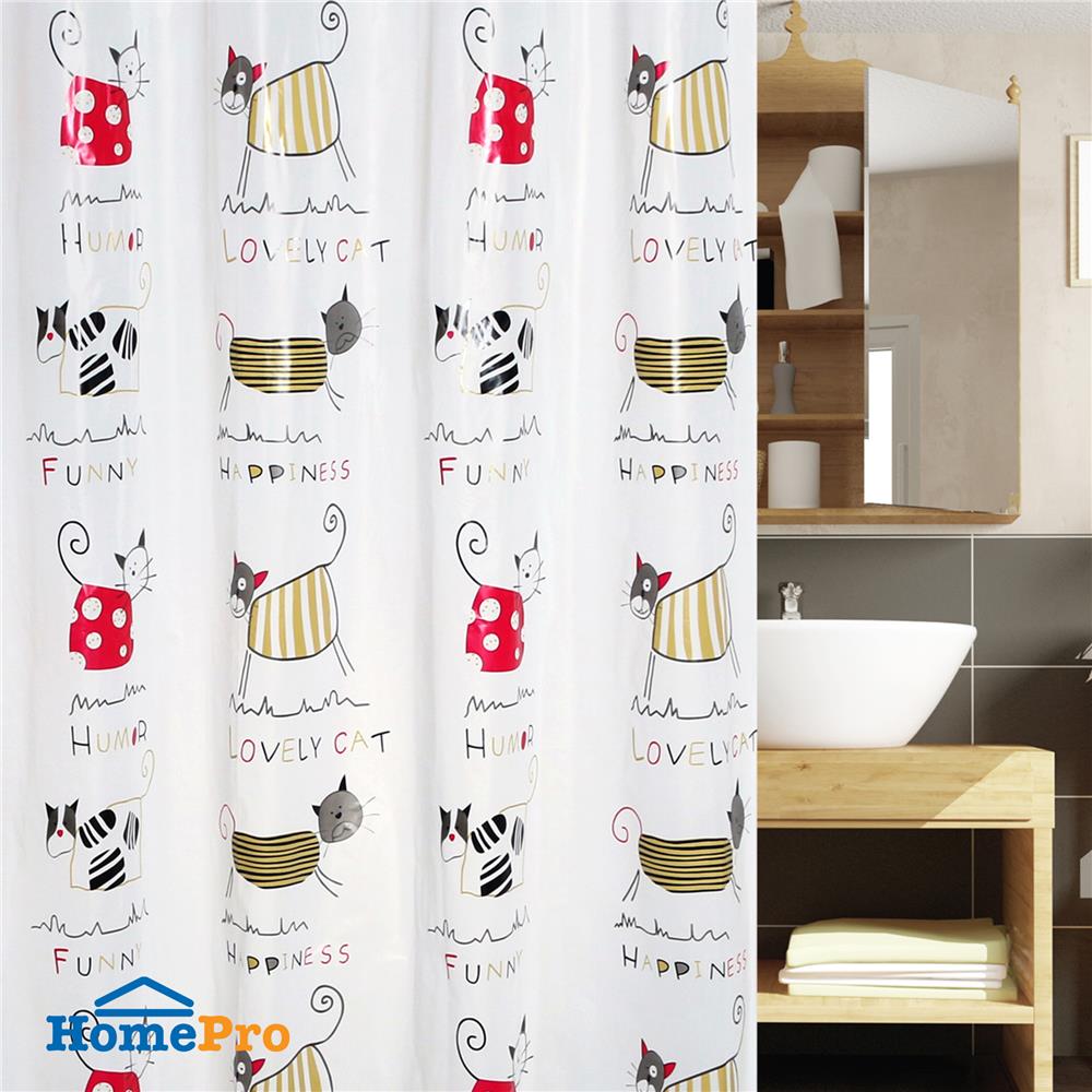 ม่านห้องน้ำ PEVA WSP SCP-18/U8077 180X180 ซม.