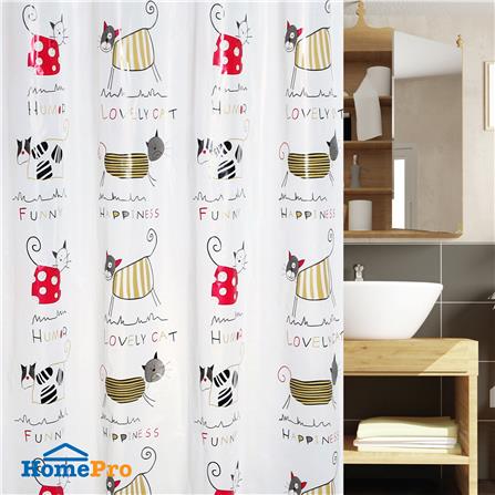 ม่านห้องน้ำ PEVA WSP SCP-18/U8077 180X180 ซม._4