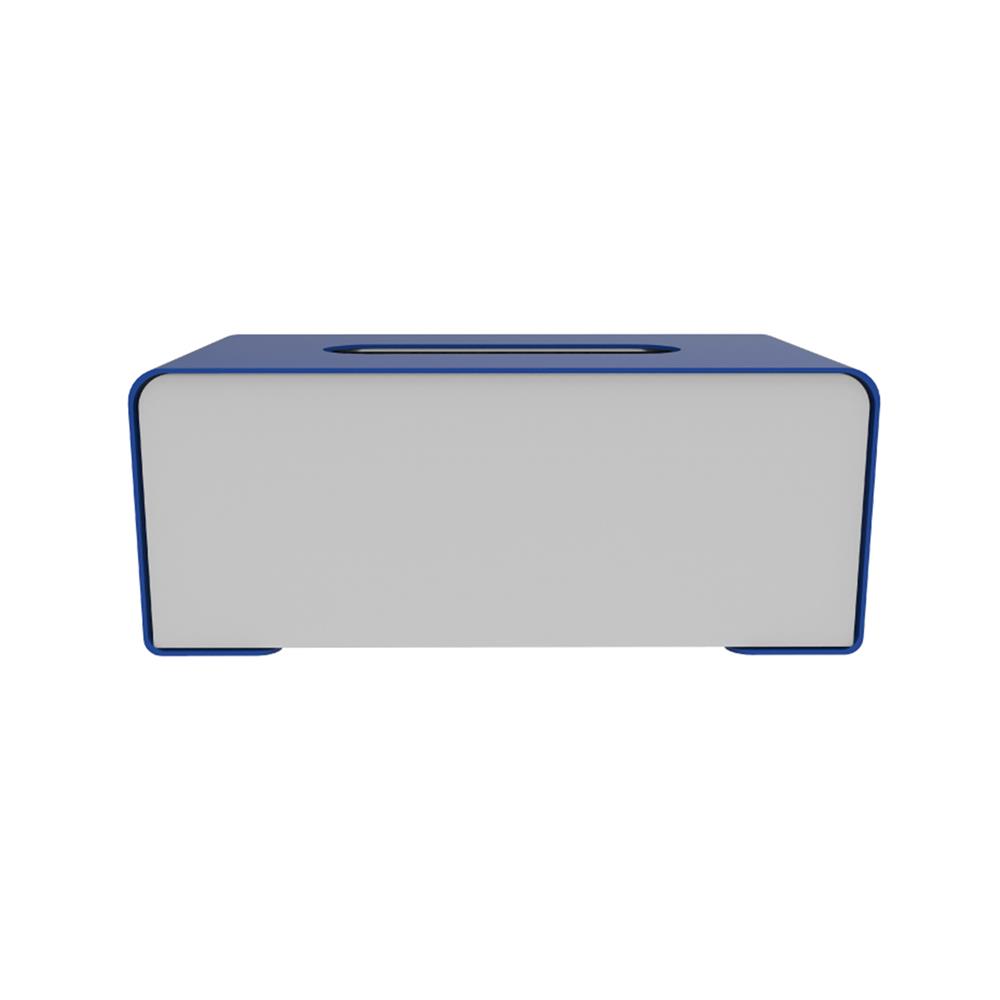 กล่องทิชชู่เหล็กแบบแผ่น SPACEMAKER สีน้ำเงิน