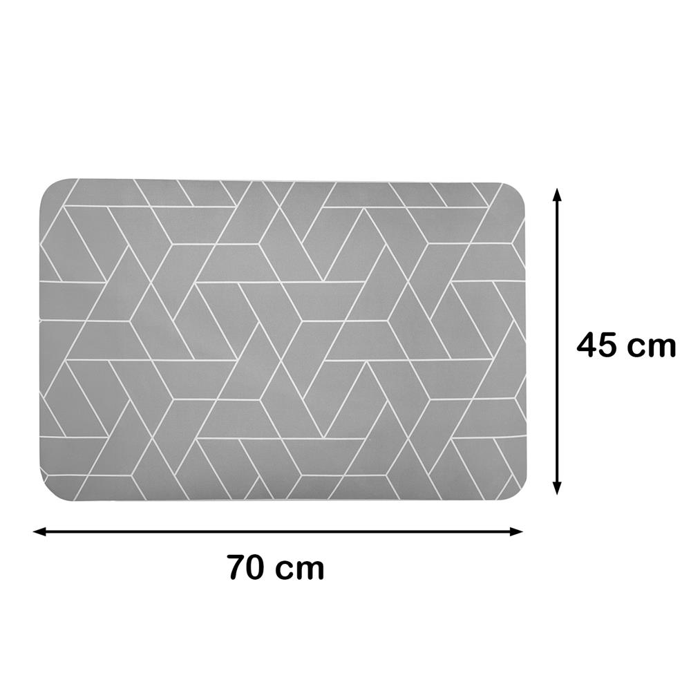 พรมพียู HOME LIVING STYLE LUCA 45x70 ซม. สีเทา