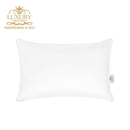 หมอนหนุน ไมโครไฟเบอร์ LUXURY PILLOW CLASSICAL COTTON SOFT 24x35 นิ้ว_0