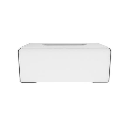 กล่องทิชชู่เหล็กแบบแผ่น SPACEMAKER สีขาว_1