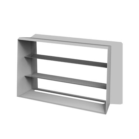 ชั้นวางรองเท้าเหล็ก 3 ชั้น SPACEMAKER A3-005-X-G 80.3X29.2X48.5 ซม. สีเทา_0