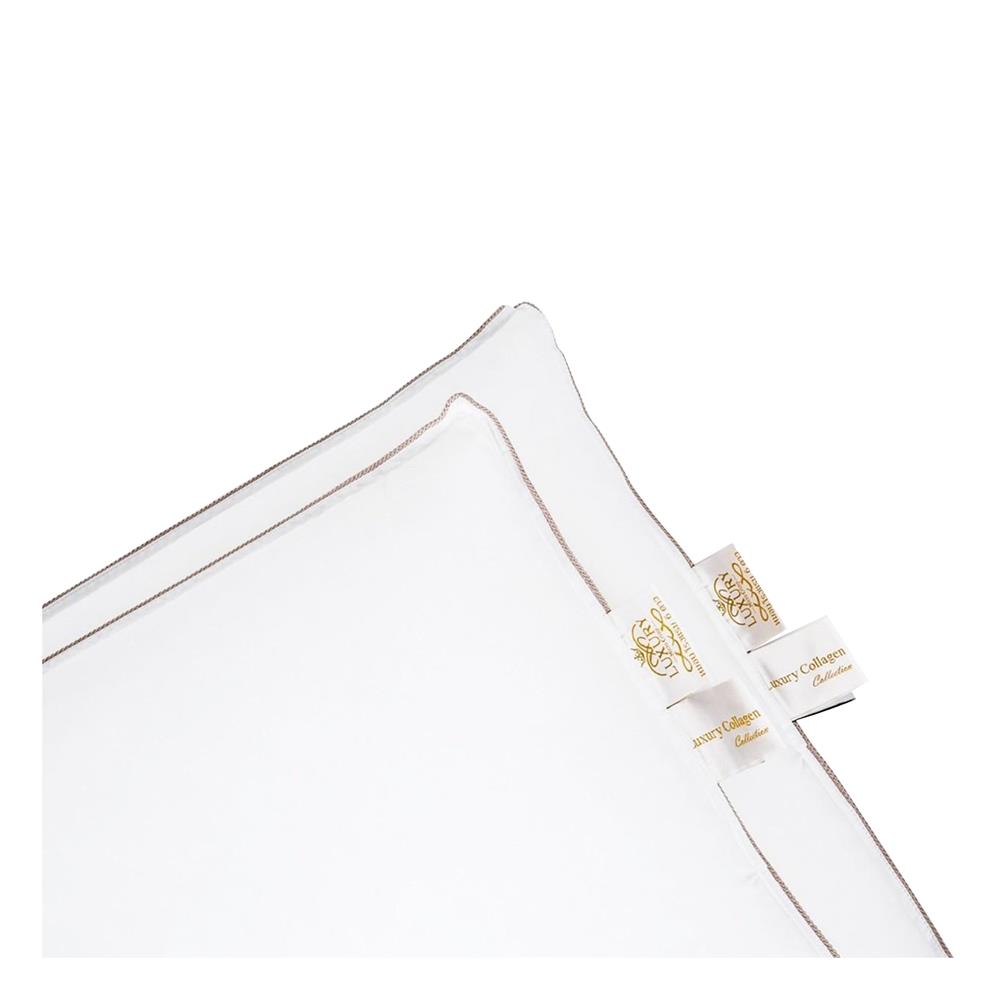 หมอนหนุน ไมโครไฟเบอร์ LUXURY PILLOW COLLAGEN COOLMAX COMFORT 19x29 นิ้ว สีขาว