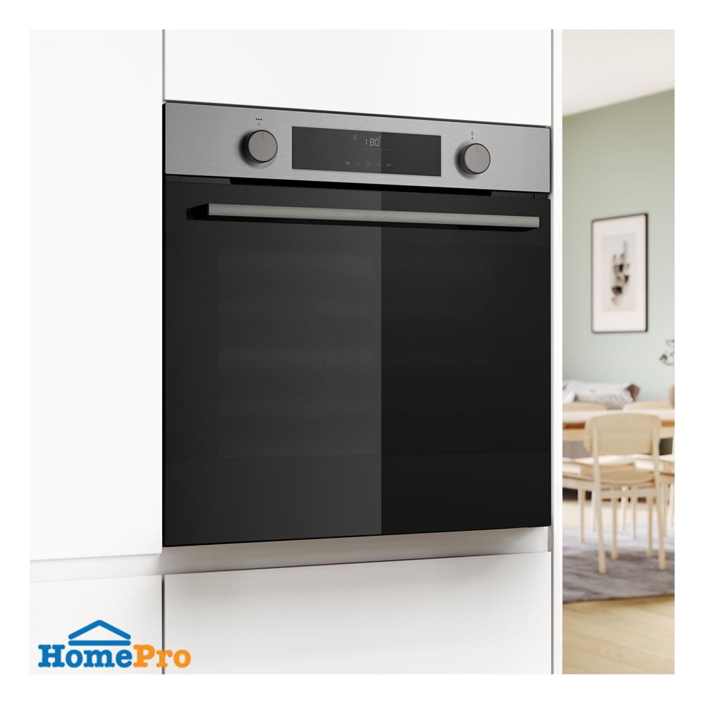 เตาอบฝังดิจิตอล BOSCH HJA715BR0K สีเงิน