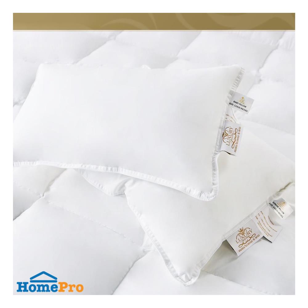 หมอนหนุน ไมโครไฟเบอร์ LUXURY PILLOW CLASSICAL COTTON BABY 12x20 นิ้ว