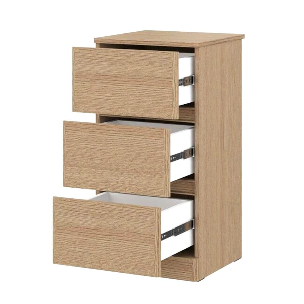 ตู้เตี้ย 3 ลิ้นชัก KONCEPT TOMO 19240004 40 ซม. สีโอ๊ค