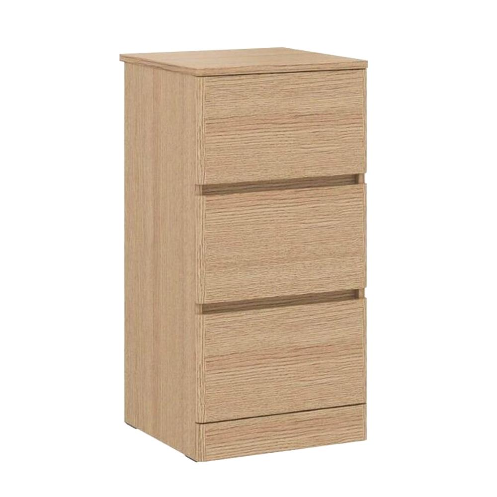 ตู้เตี้ย 3 ลิ้นชัก KONCEPT TOMO 19240004 40 ซม. สีโอ๊ค