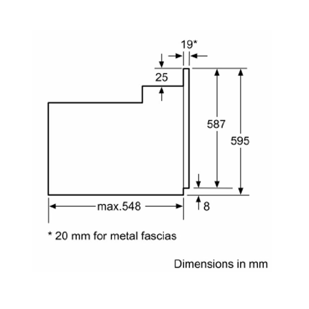 เตาอบฝังดิจิตอล BOSCH HBF512BB1T สีดำ