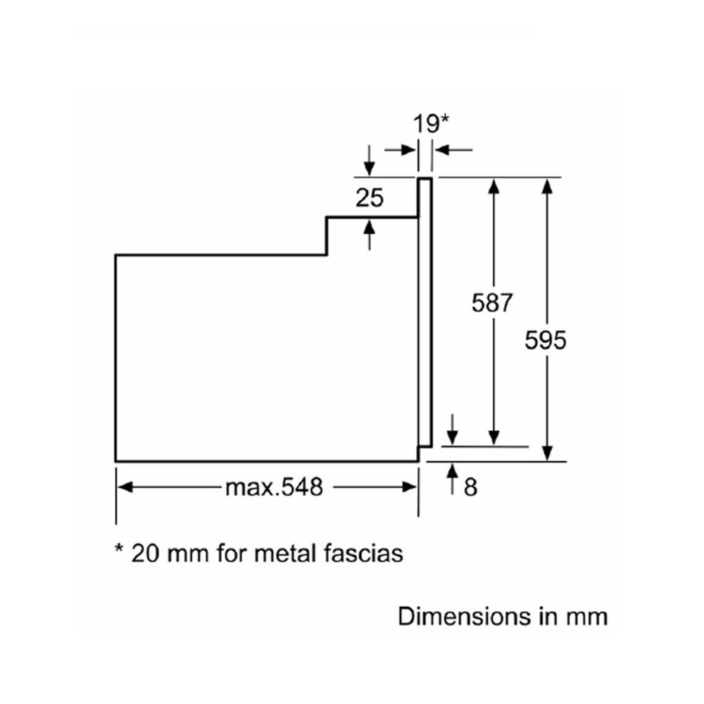 เตาอบฝังดิจิตอล BOSCH HBF512BW1T สีขาว