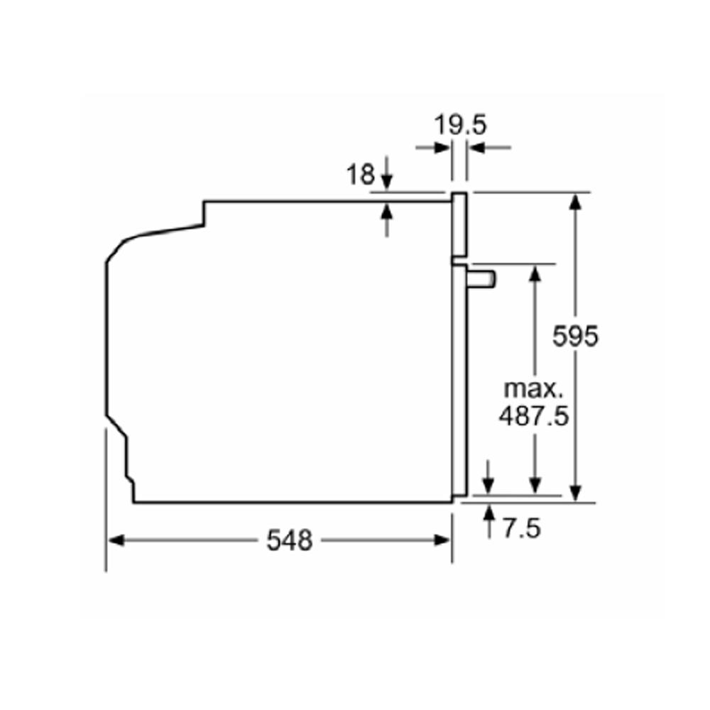 เตาอบฝังดิจิตอล BOSCH HJA715BN0K สีเทา