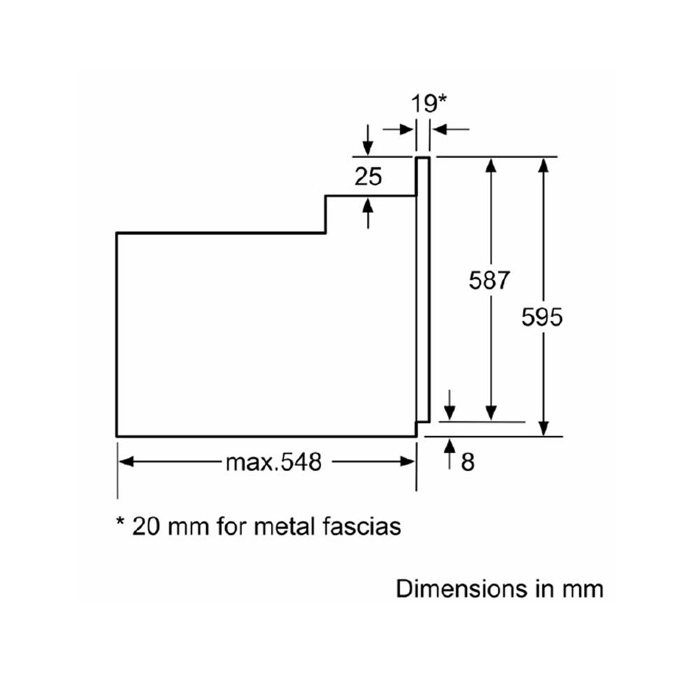 เตาอบฝังดิจิตอล BOSCH HBF512BS1H สีเงิน