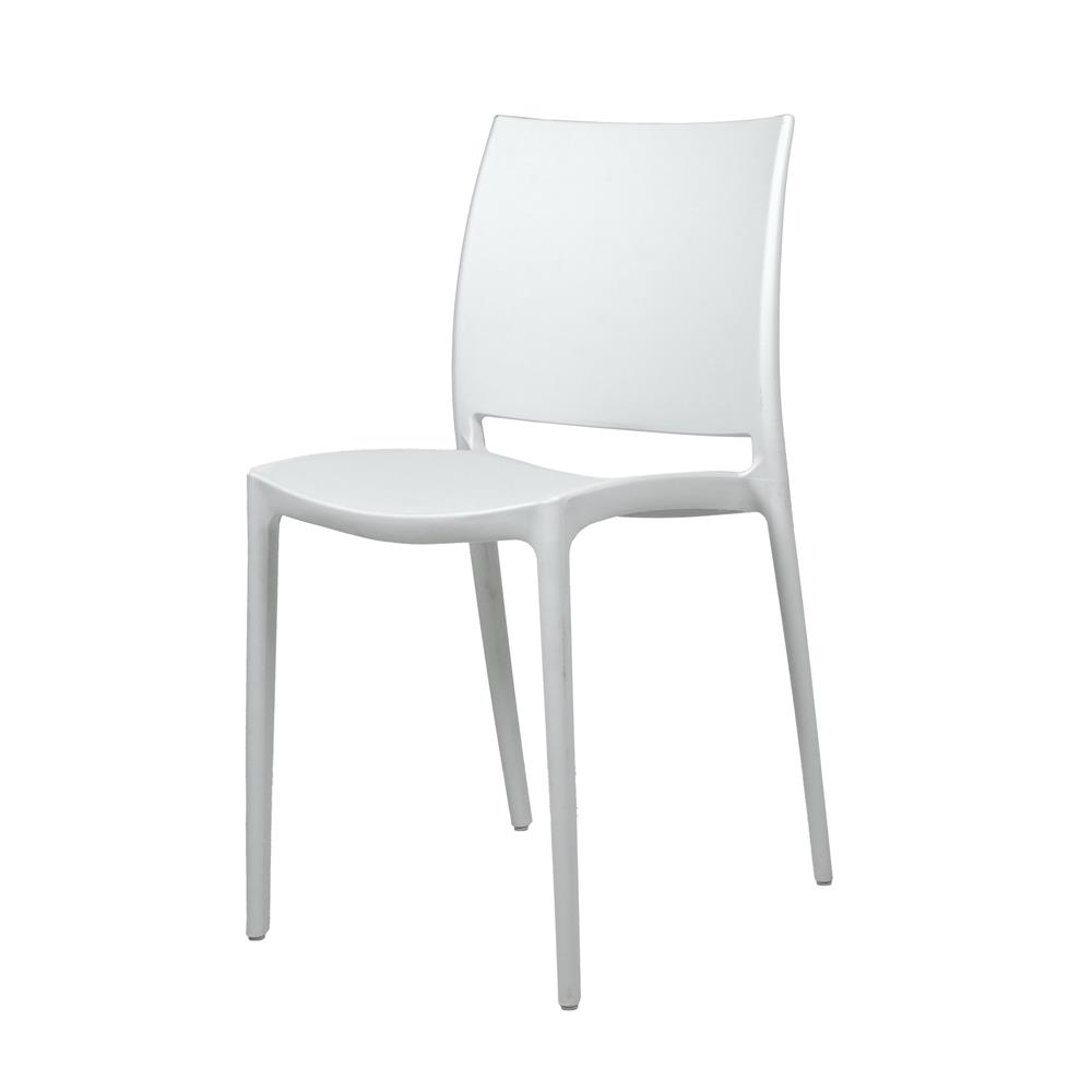 เก้าอี้พลาสติก SPRING BALM สีขาว_0