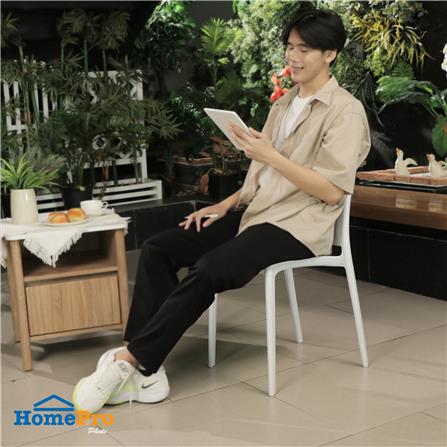เก้าอี้พลาสติก SPRING BALM สีขาว_7
