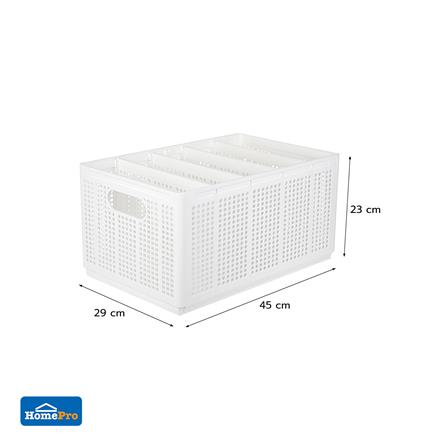 กล่องจัดเก็บอเนกประสงค์ PLIM FLODEE SIZE L สีขาว_7