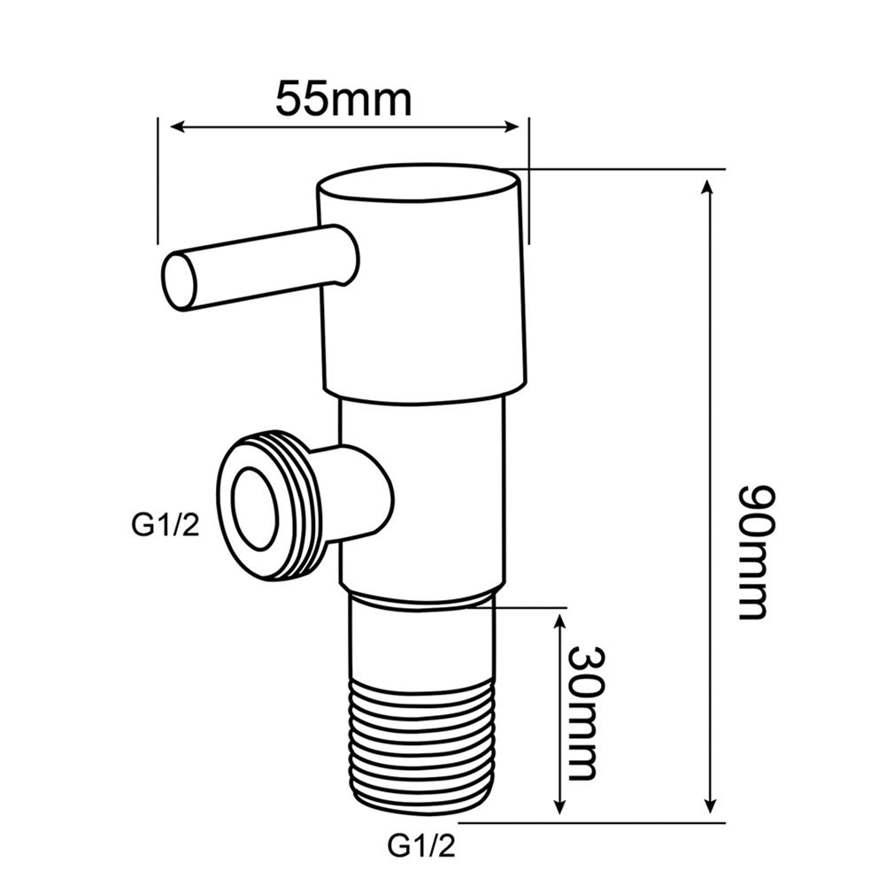 สต๊อปวาล์ว 1 ทาง NOVABATH ST-366B