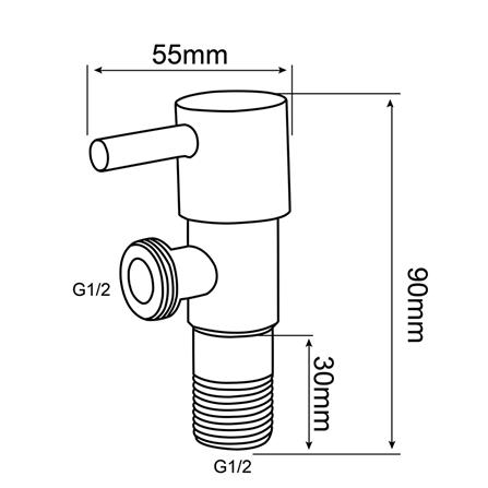 สต๊อปวาล์ว 1 ทาง NOVABATH ST-366B_1