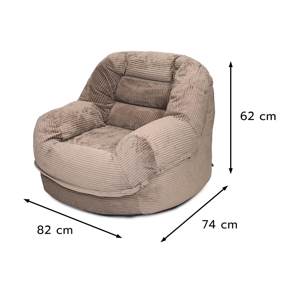 เบาะรองนั่ง HOME LIVING STYLE PUFFY 32X24 นิ้ว สีน้ำตาล