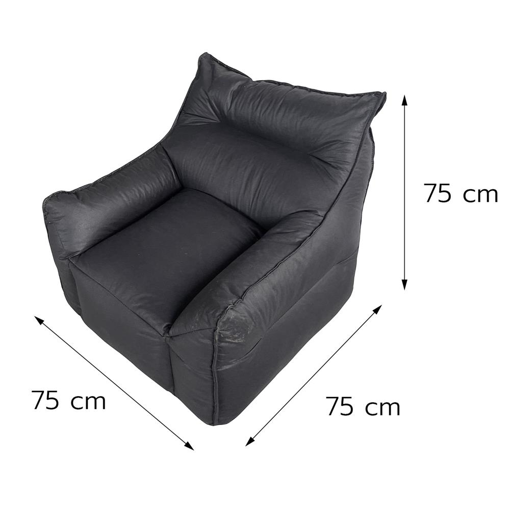 เบาะรองนั่ง HOME LIVING STYLE LAZY 29.5x29.5 นิ้ว สีดำ