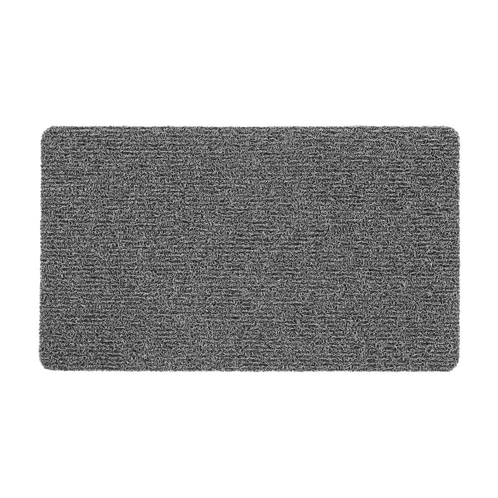 พรมเช็ดเท้าดักฝุ่น HOME LIVING STYLE MATTY 43X75 ซม. สีเทา/ดำ