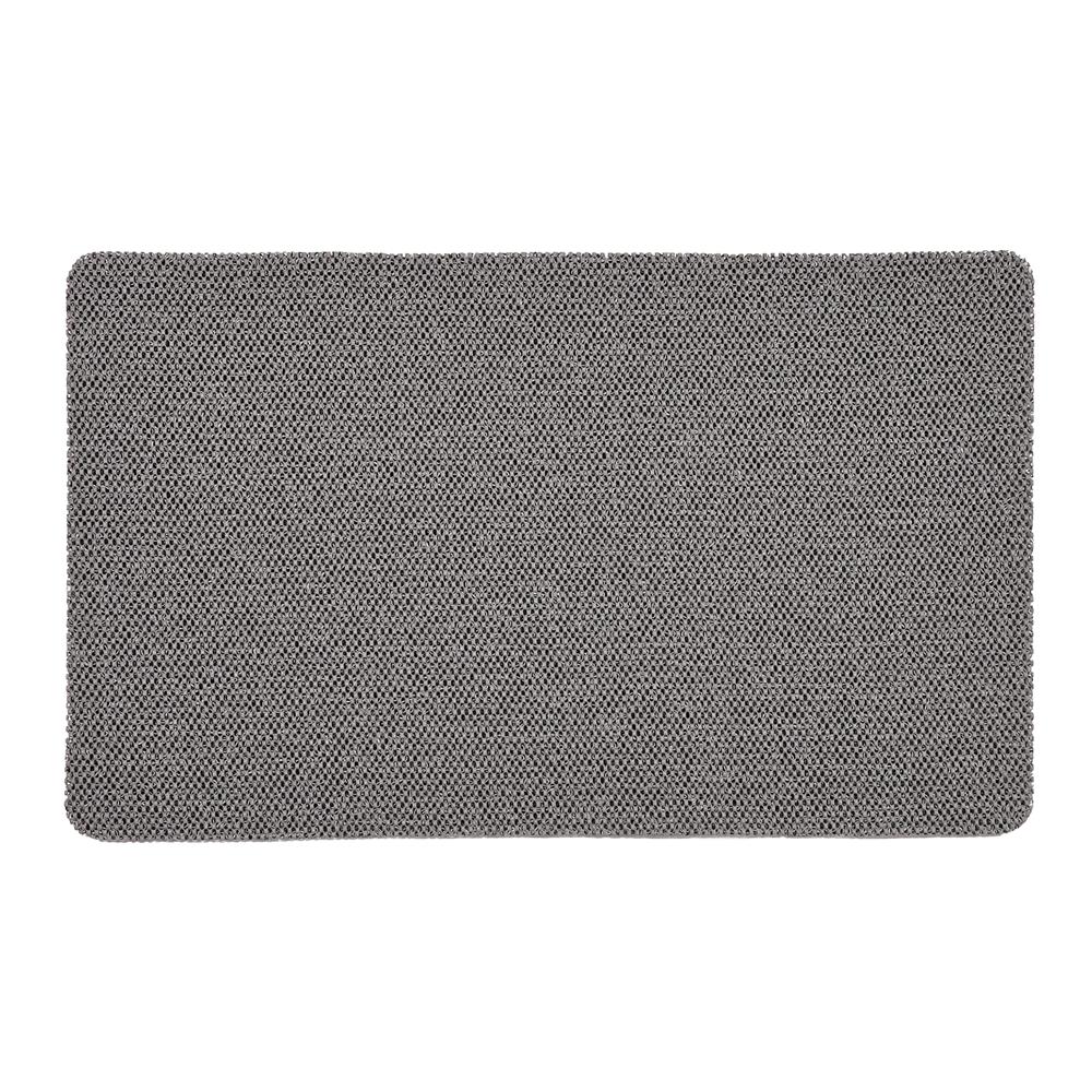 พรมเช็ดเท้าดักฝุ่น HOME LIVING STYLE MATTY 43X75 ซม. สีเทา/ดำ