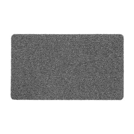 พรมเช็ดเท้าดักฝุ่น HOME LIVING STYLE MATTY 43X75 ซม. สีเทา/ดำ
