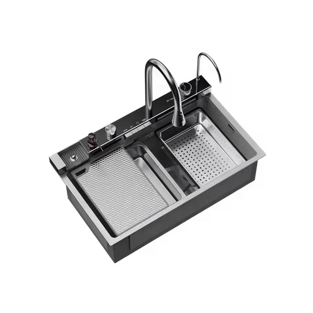 ซิงค์ฝัง 1 หลุม S-FLO NL0006 8046 SM01S-B สีดำ