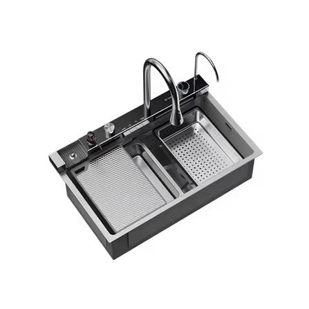 ซิงค์ฝัง 1 หลุม S-FLO NL0006 8046 SM01S-B สีดำ_2