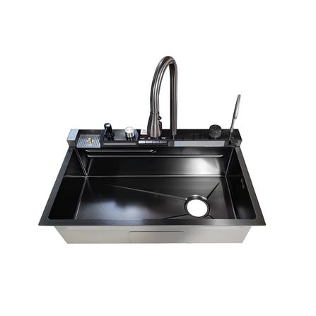 ซิงค์ฝัง 1 หลุม S-FLO NL0006 8046 SM01S-B สีดำ_3