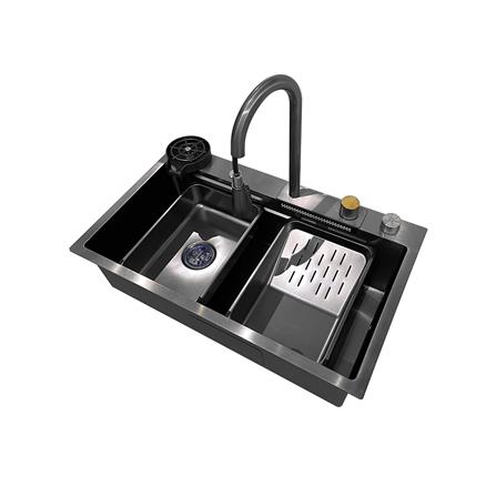 ซิงค์ฝัง 1 หลุม S-FLO NL0004 7546 SM02-B สีดำ_2