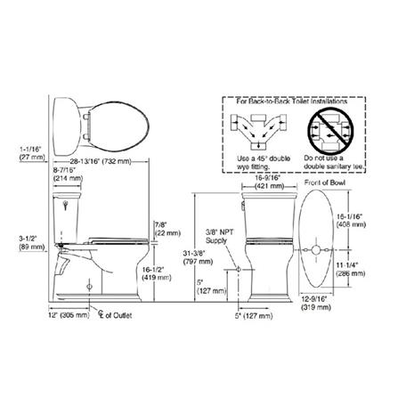 สุขภัณฑ์ 2 ชิ้น KOHLER K-46121X-S-0 4.8 ลิตร สีขาว_3