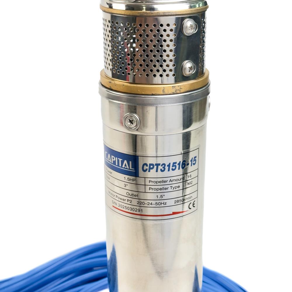 ปั๊มบาดาล บ่อ 3 นิ้ว CAPITAL CPT31516-15 1100 วัตต์
