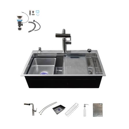 ซิงค์ฝัง 1 หลุม S-FLO NL0008 8048 SM8048-SV สีเงิน_1