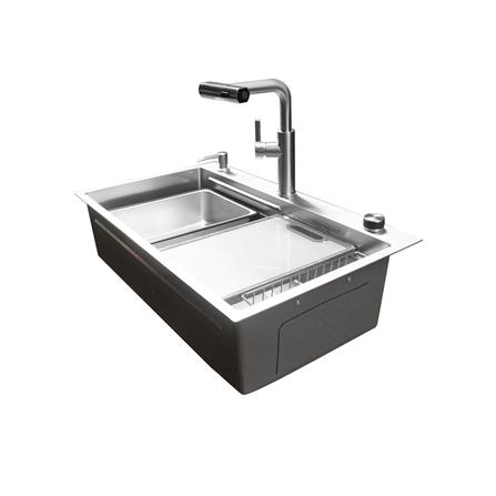 ซิงค์ฝัง 1 หลุม S-FLO NL0008 8048 SM8048-SV สีเงิน_3