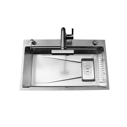 ซิงค์ฝัง 1 หลุม S-FLO NL0008 8048 SM8048-SV สีเงิน_4