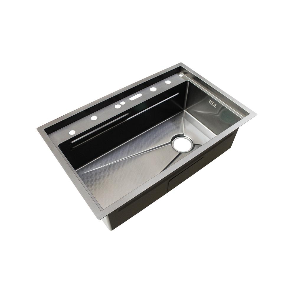 ซิงค์ฝัง 1 หลุม S-FLO NL0054 8050NT สีดำ